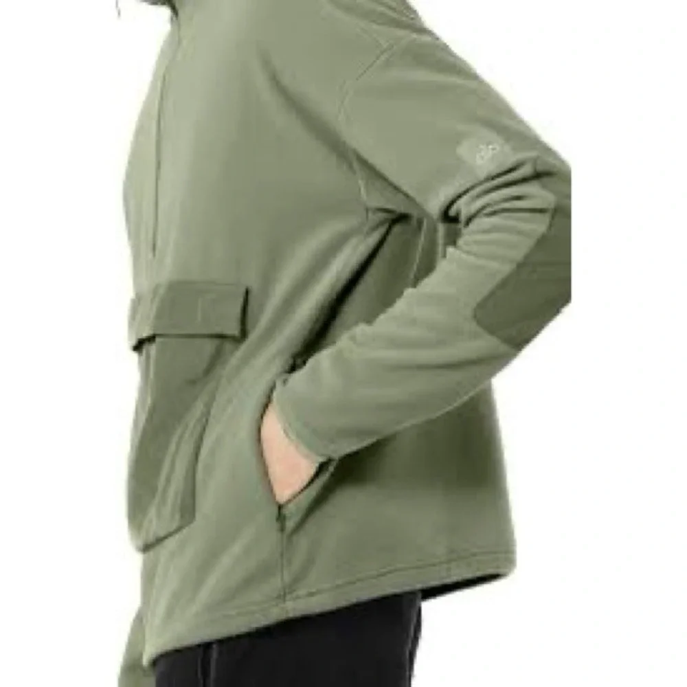 ALO YOGA 1/2 Zip Mammoth Polar Pullover Eucalyptus Size Medium